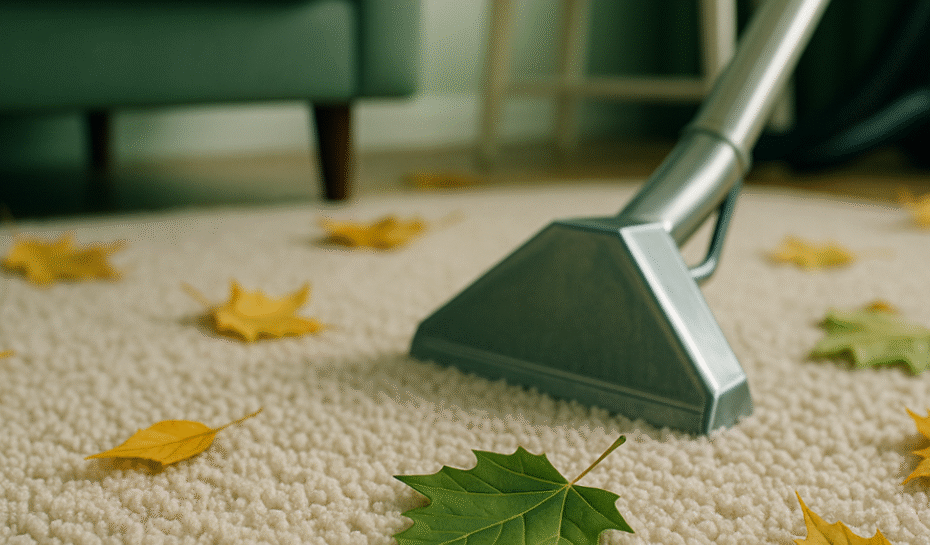 vaccum carpet cleaning, carpet maintenance during fall