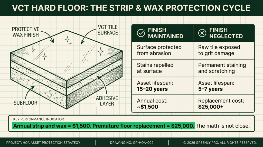 VCT hard floor maintance